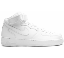 Nike Air Force 1 07 Mid Triple White зимние на меху
