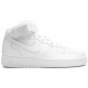 Nike Air Force 1 07 Mid Triple White зимние на меху
