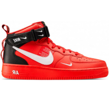 Nike Air Force 1 07 Mid LV8 Utility Red Black