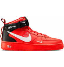 Nike Air Force 1 07 Mid LV8 Utility Red Black