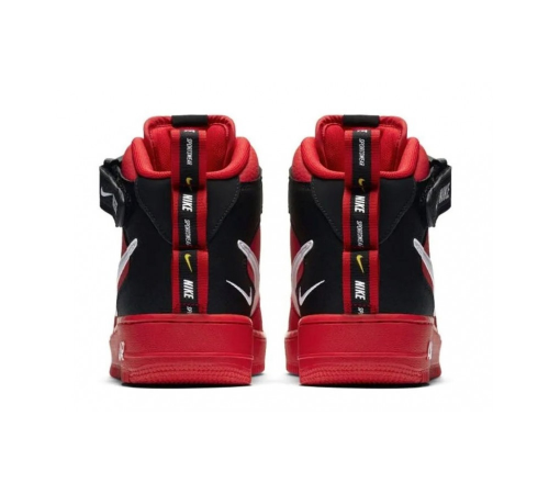 Nike Air Force 1 07 Mid LV8 Utility Red Black