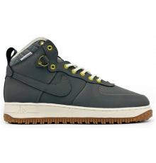 Кроссовки Nike Air Force 1 Lunar Duckboot Grey зимние на меху