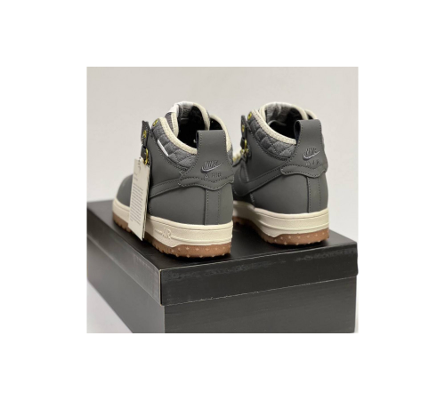 Кроссовки Nike Air Force 1 Lunar Duckboot Grey зимние на меху