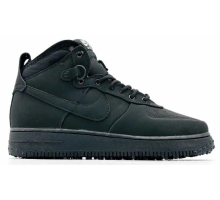 Кроссовки Nike Air Force 1 Lunar Duckboot Black зимние на меху