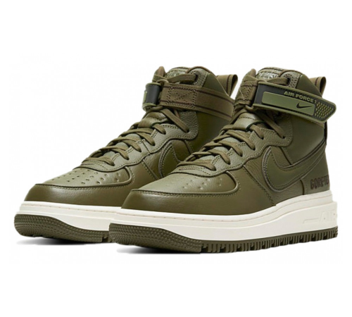 Кроссовки Nike Air Force 1 Mid Gore-Tex Green с мехом