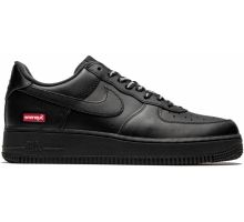 Кроссовки Nike Air Force 1 Low Supreme Mini Box Logo черные