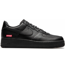 Кроссовки Nike Air Force 1 Low Supreme Mini Box Logo черные
