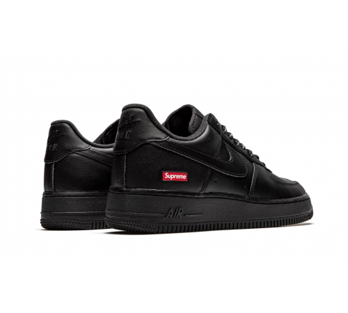 Кроссовки Nike Air Force 1 Low Supreme Mini Box Logo черные