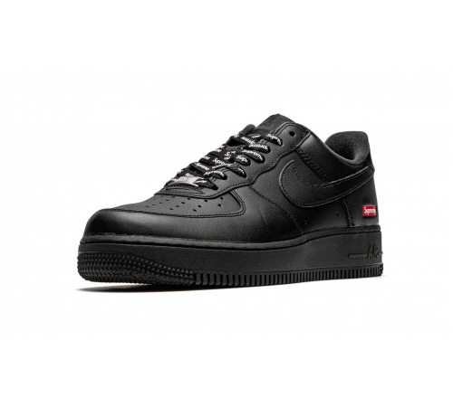 Кроссовки Nike Air Force 1 Low Supreme Mini Box Logo черные