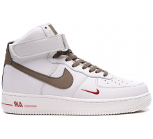 Nike Air Force 1 07 LV8 Mid White Grey с мехом