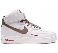 Nike Air Force 1 07 LV8 Mid White Grey с мехом