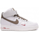 Nike Air Force 1 07 LV8 Mid White Grey с мехом