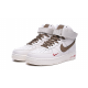 Nike Air Force 1 07 LV8 Mid White Grey с мехом