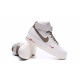 Nike Air Force 1 07 LV8 Mid White Grey с мехом
