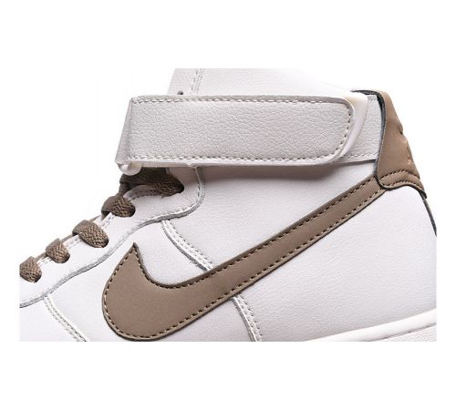 Nike Air Force 1 07 LV8 Mid White Grey с мехом