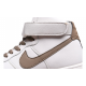 Nike Air Force 1 07 LV8 Mid White Grey с мехом